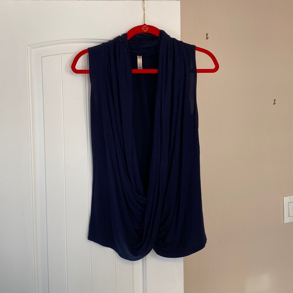 Navy blue soft tank overlay